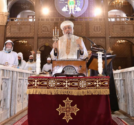 البابا تواضروس يبدأ صلوات لقان خميس العهد الأخبار الصباح العربي