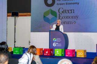 وزيرة البيئة تلقي كلمة في الملتقى السادس لاستراتيجات التحول نحو الاقتصاد الأخضر