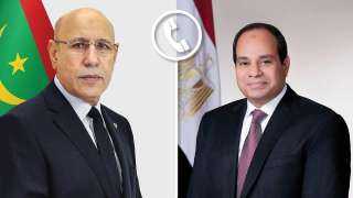الرئيس السيسي يجري اتصالا هاتفيا بنظيره الموريتاني لتهنئته بإعادة انتخابه رئيسا