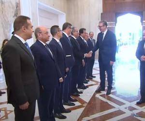 الرئيس عبد الفتاح السيسي والسيدة قرينته يستقبلان الرئيس الصربي والسيدة قرينته بقصر الاتحادية
