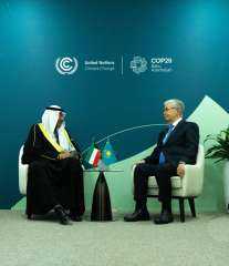 ولي عهد الكويت يلتقي رئيس كازاخستان خلال قمة «COP29»